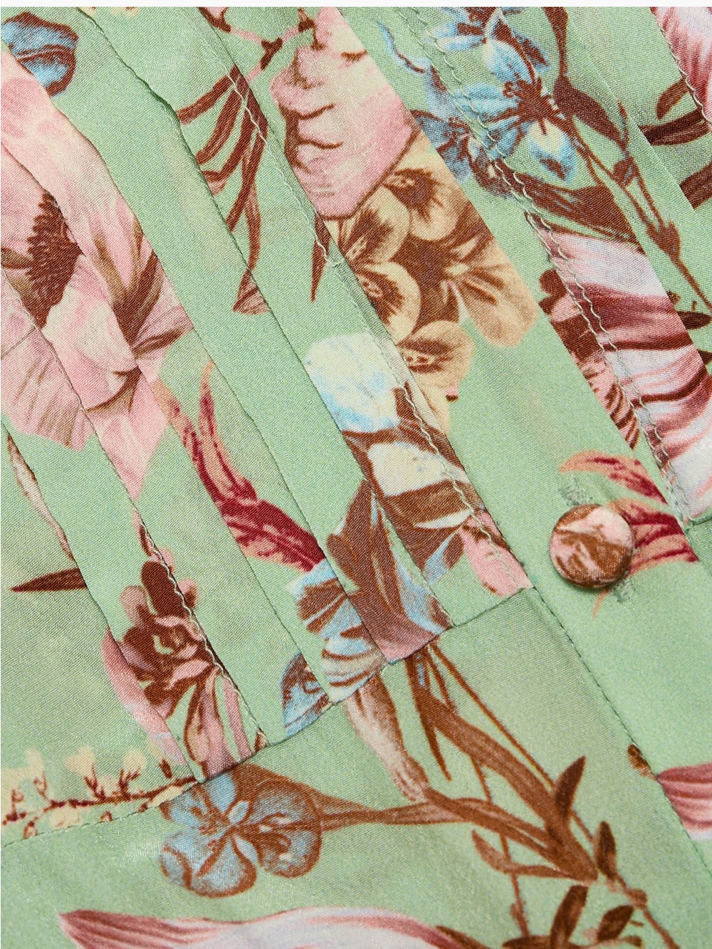 NWT Hemant and Nandita Ezra floral pin-tuck Maxi Dress Sz M - Picture 6 of 7